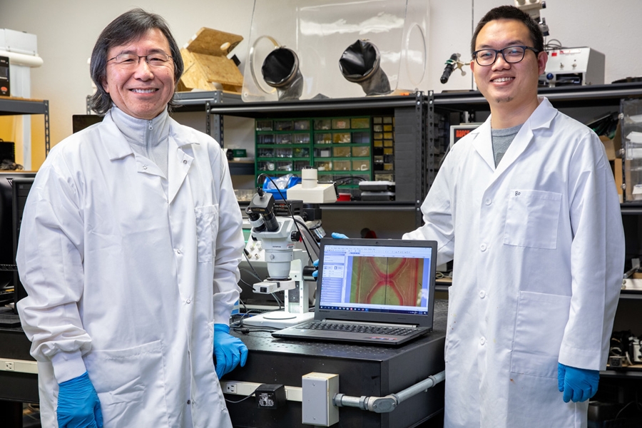 Portrait of Steve Tung and Bo Ma